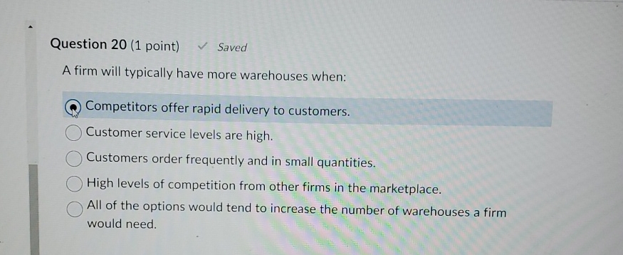 Solved Question Point Saveda Firm Will Typically Chegg