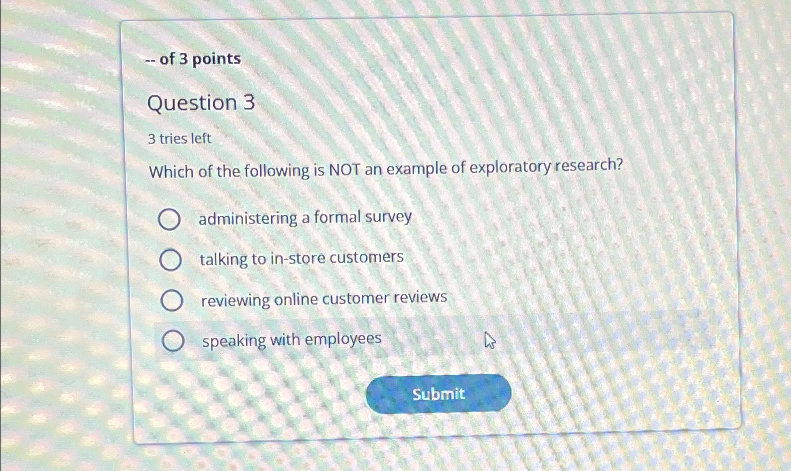 Solved Of 3 PointsQuestion 33 Tries LeftWhich Of The Chegg