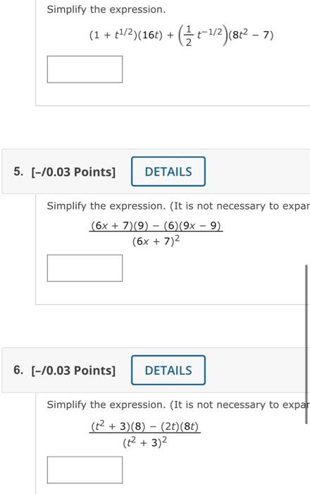 Solved Simplify The Expression Chegg