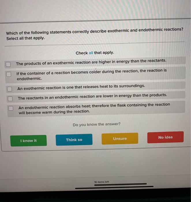 Solved Which Of The Following Statements Correctly Describe Chegg