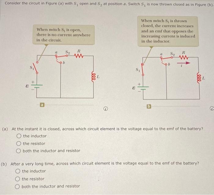 Solved Consider The Circuit In Figure A With S Open And Chegg