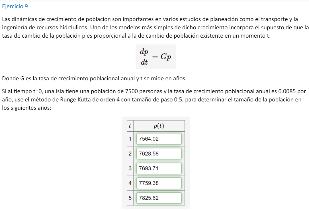 Solved Ejercicio 9Las dinámicas de crecimiento de población Chegg