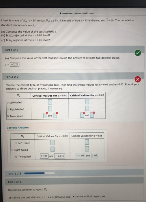 Solved Awn Connectmath A Test Is Made Of H Chegg