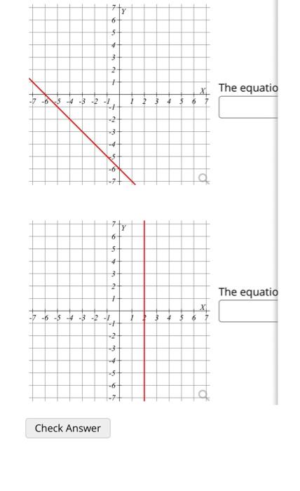 Solved Determine The Equation Of Each Line In The Graphs Chegg