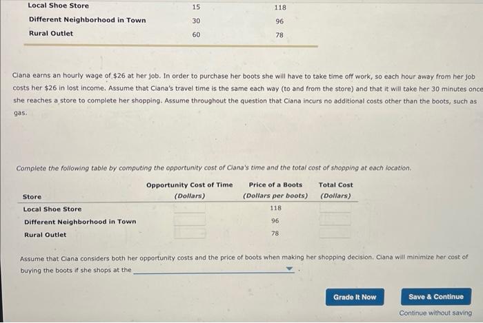 Solved 2 Determining Opportunity Cost Suppose That Clana Is Chegg