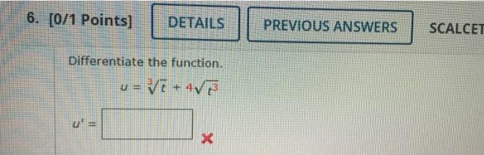 Solved Points Details Previous Answers Scalcet Chegg