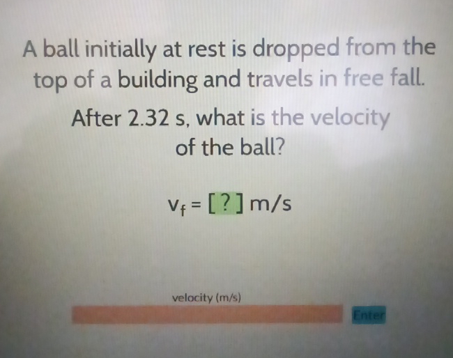 Solved A Ball Initially At Rest Is Dropped From The Top Of A Chegg