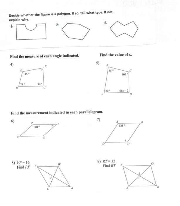 Solved Decide Whether The Figure Is A Polygon If So Tell Chegg