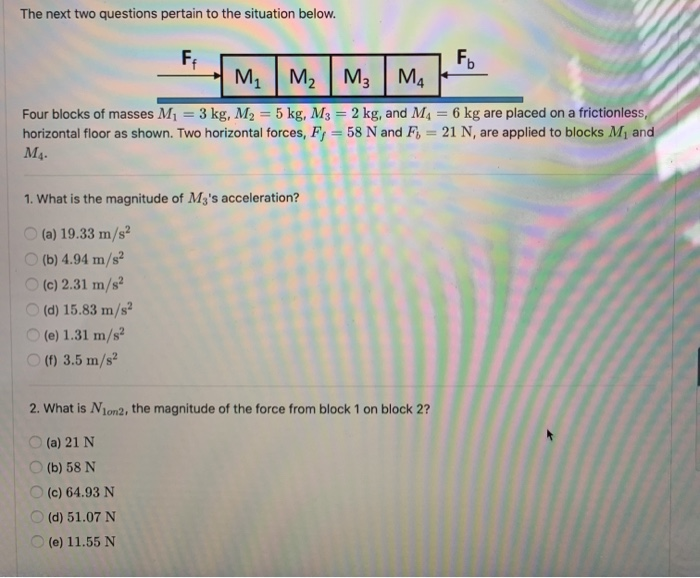 Solved The Next Two Questions Pertain To The Situation Chegg