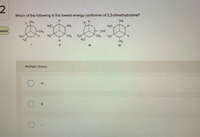 Solved 2 Which Of The Following Is The Lowest Energy Chegg