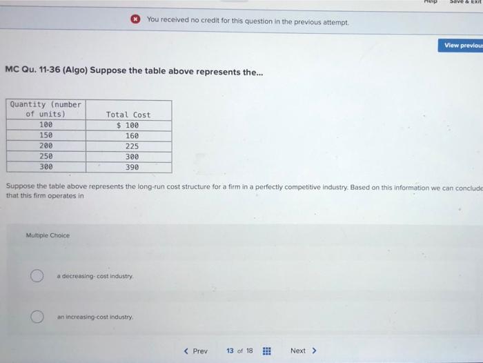 Solved Save Exit You Received No Credit For This Question Chegg