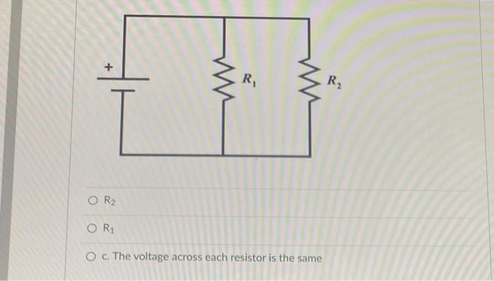 Solved Question 20 1 Pts A Circuit Consists Of Two Resistors Chegg