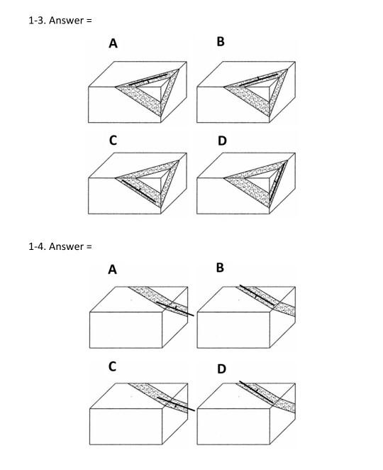 Solved Choose The Appropriate Strike Dip Symbol For Chegg