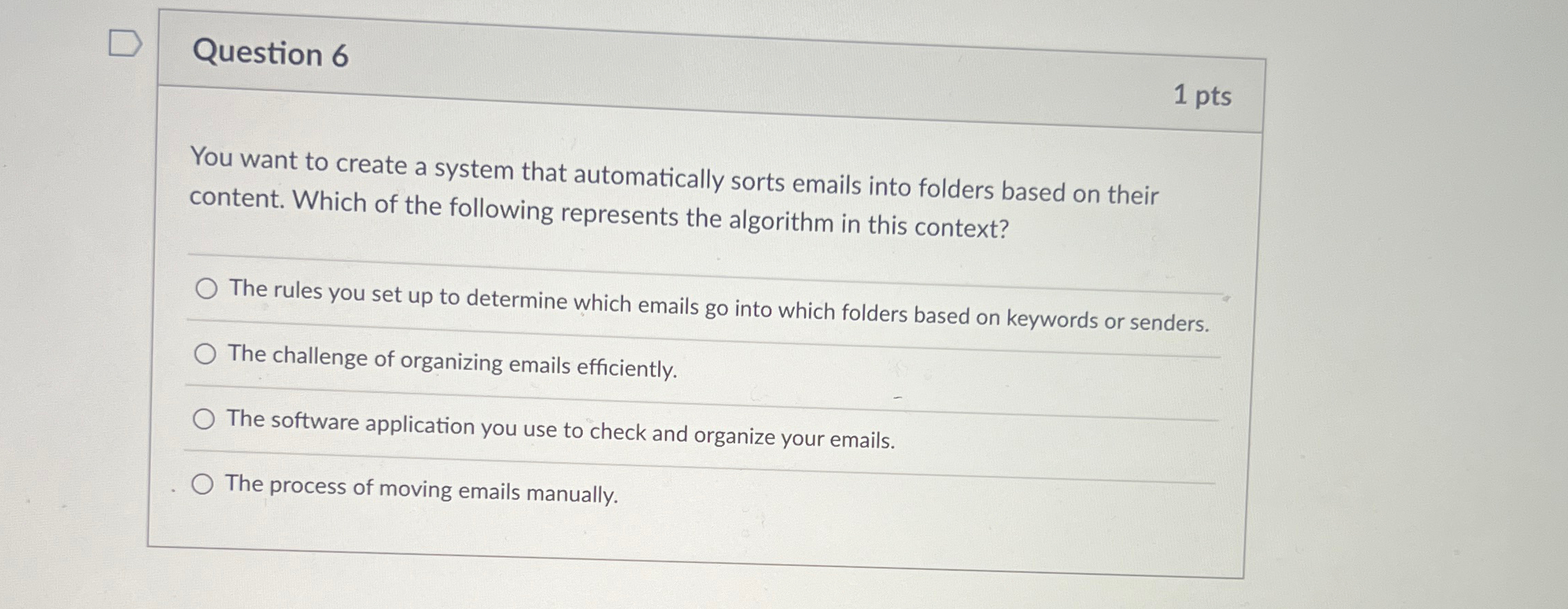 Solved Question 61 PtsYou Want To Create A System That Chegg