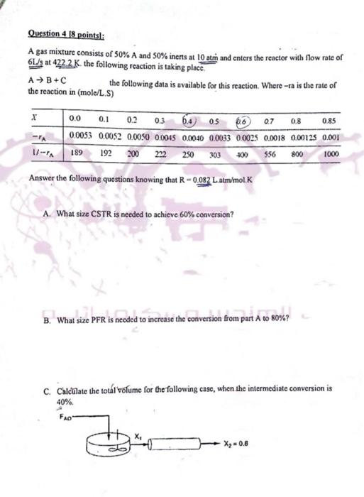 Solved Question Points A Gas Mixture Consists Of Chegg