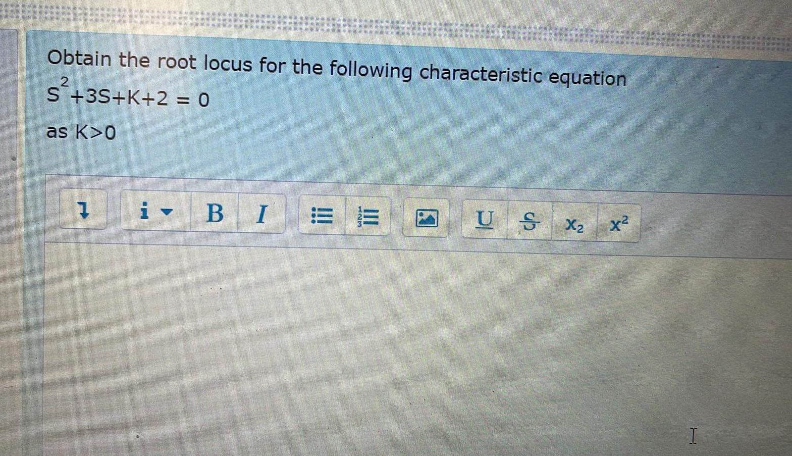 Solved Obtain The Root Locus For The Following Chegg