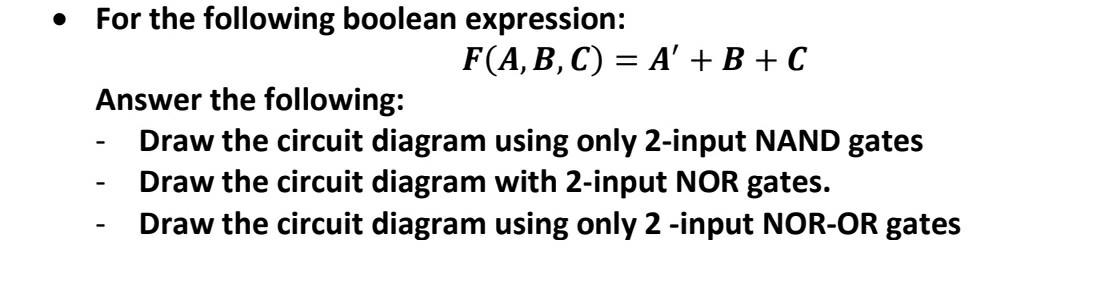 Solved F A B C A Prime B C Answer The Chegg