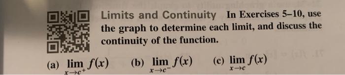 Solved Limits And Continuity In Exercises Use The Chegg