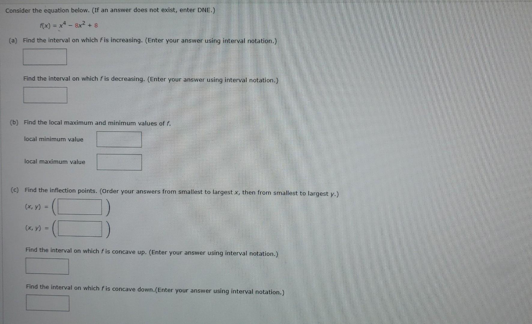 Solved Consider The Equation Below If An Answer Do