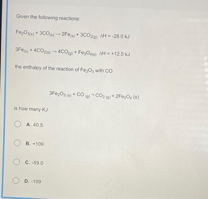 Solved The Reaction Al S G Al O S Ah Kj Chegg