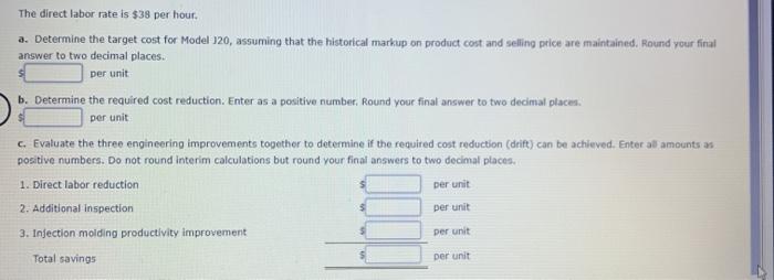 Solved 40 Target Costing Laser Cast Inc Manufactures Color Chegg