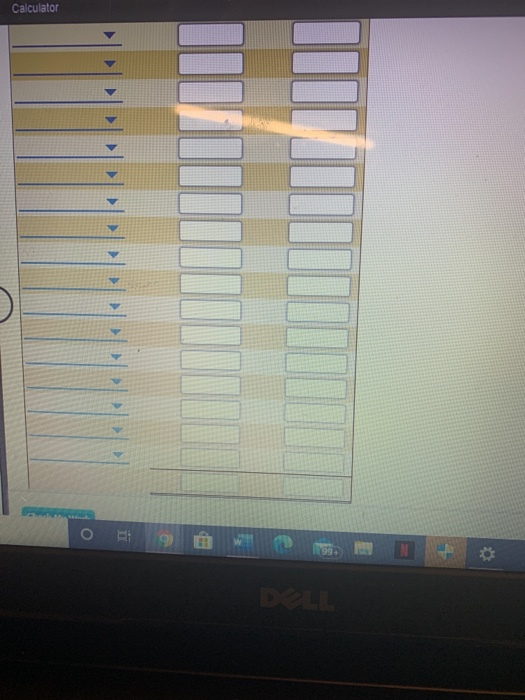 Solved Comprehensive Problem Part Work Sheet The Chegg