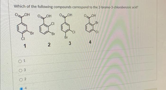 Solved Which Of The Following Compounds Correspond To The Chegg