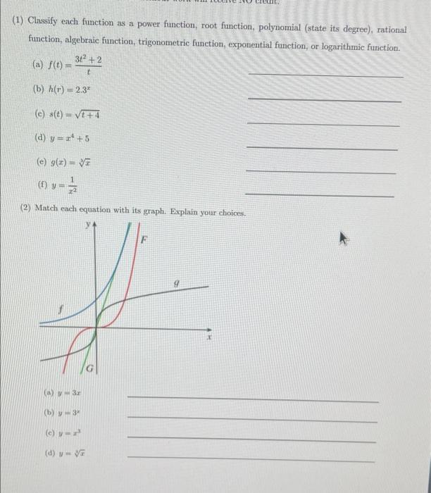 Solved Classify Each Function As A Power Function Root Chegg