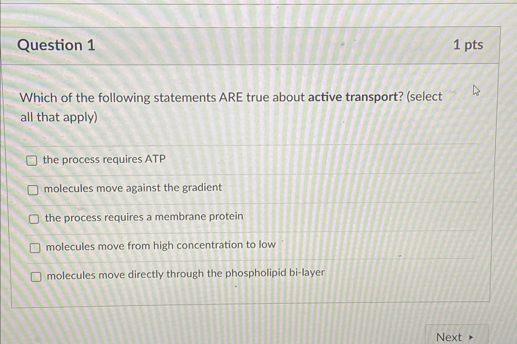 Solved Question Ptswhich Of The Following Statements Are Chegg