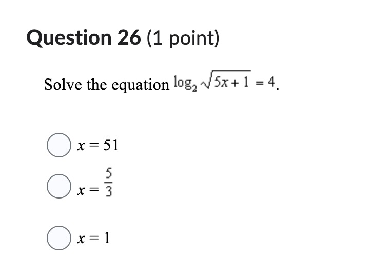 Solved Question Point Solve The Equation Chegg