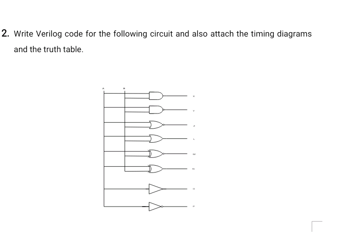 Solved Write Verilog Code For The Following Circuit And Chegg