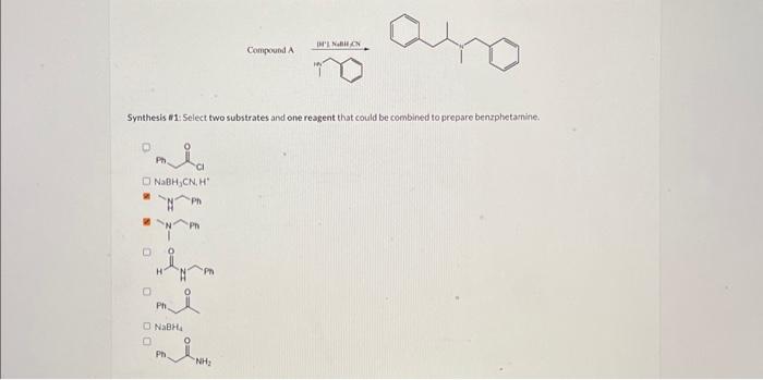 Solved Synthesis Select Two Substrates And One Reagent Chegg