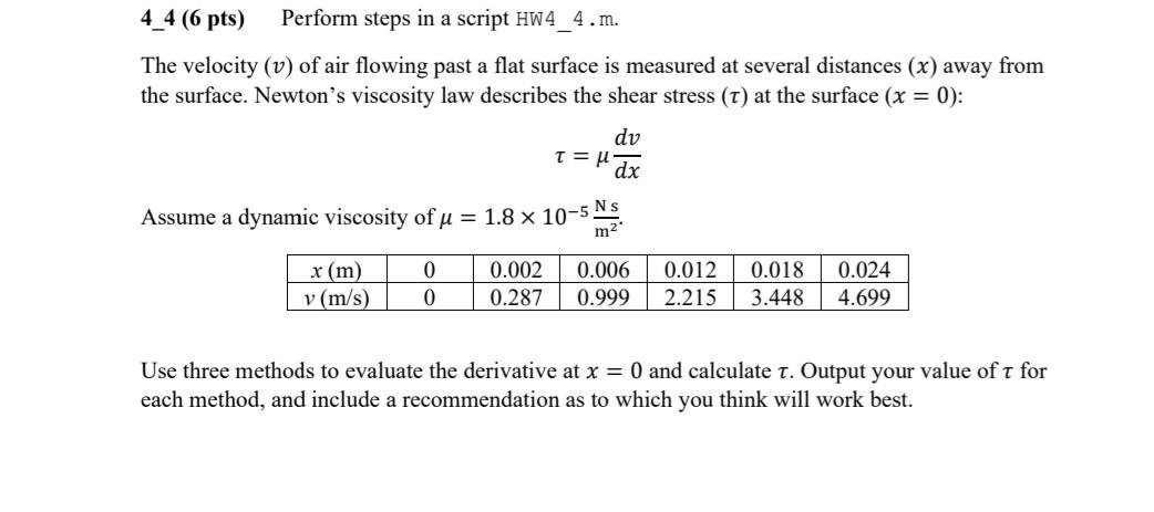 Solved 4 4 6 Pts Perform Steps In A Script HW4 4 M The Chegg