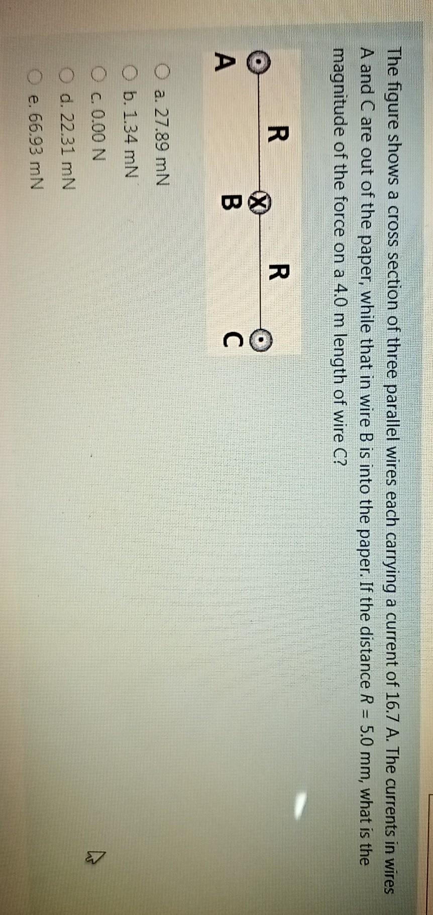 Solved The Figure Shows A Cross Section Of Three Parallel Chegg