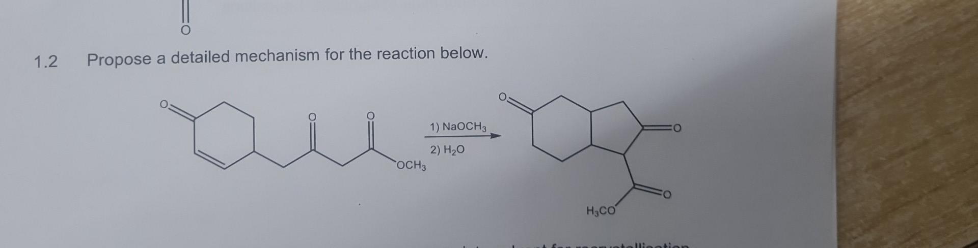 Solved 1 2 Propose A Detailed Mechanism For The Reaction Chegg