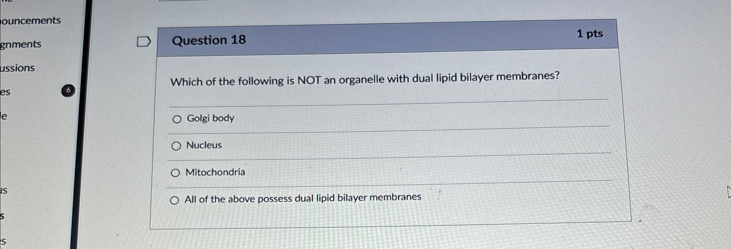 Solved Question 181 PtsWhich Of The Following Is NOT An Chegg