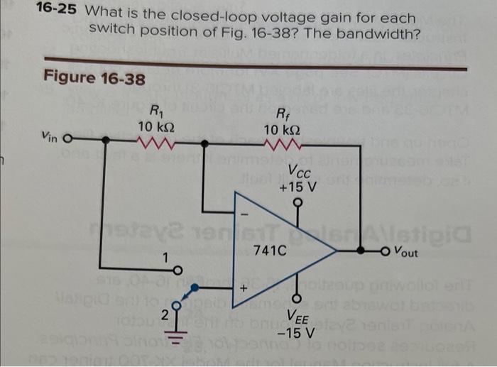 Solved What Is The Closed Loop Voltage Gain For Each Chegg