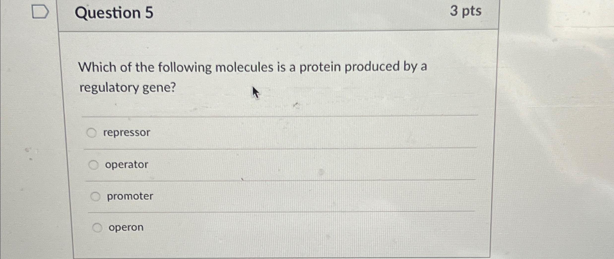 Solved Question Ptswhich Of The Following Molecules Is A Chegg