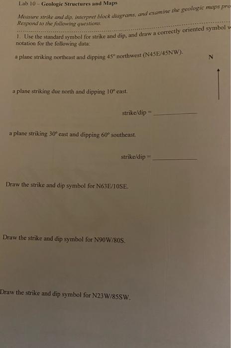 Solved Lab Geologie Structures And Maps Respond To The Chegg