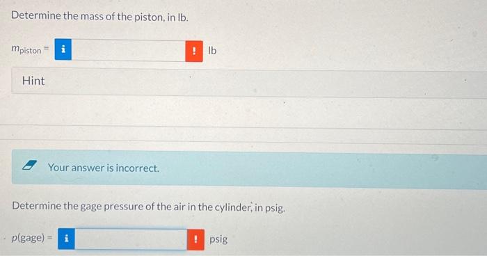 Solved As Shown In The Figure Below Air Is Contained In A Chegg