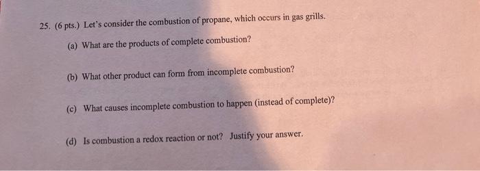 Solved Pts Let S Consider The Combustion Of Chegg