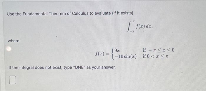 Solved Use The Fundamental Theorem Of Calculus To Evaluate Chegg