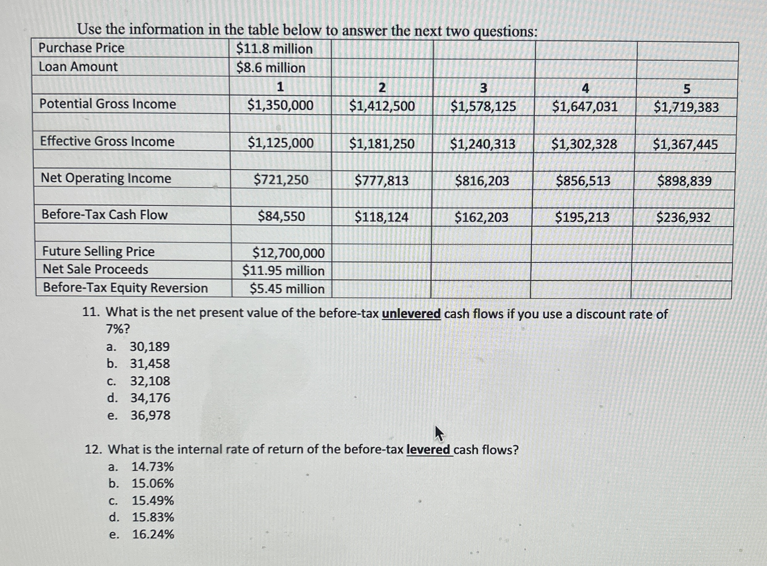 Solved Use The Information In The Table Below To Answer The Chegg