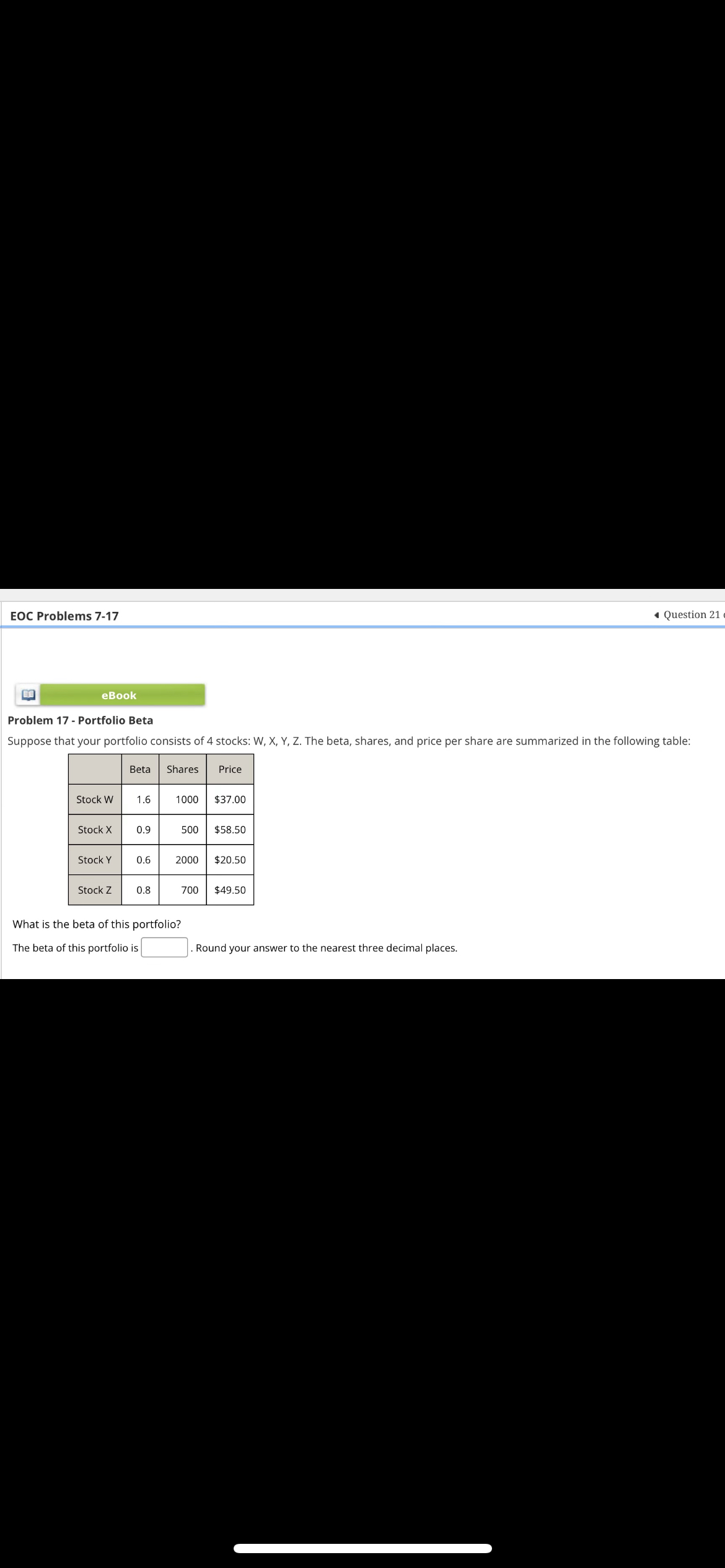 Solved Eoc Problems Question Problem Chegg