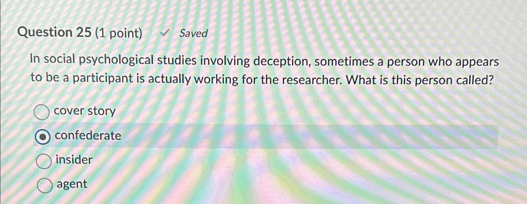 Solved Question Point Savedin Social Psychological Chegg