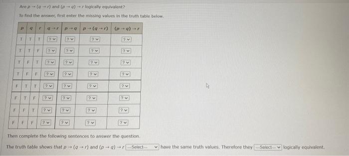 Solved Are P X And Pq R Logically Equivalent To Find Chegg