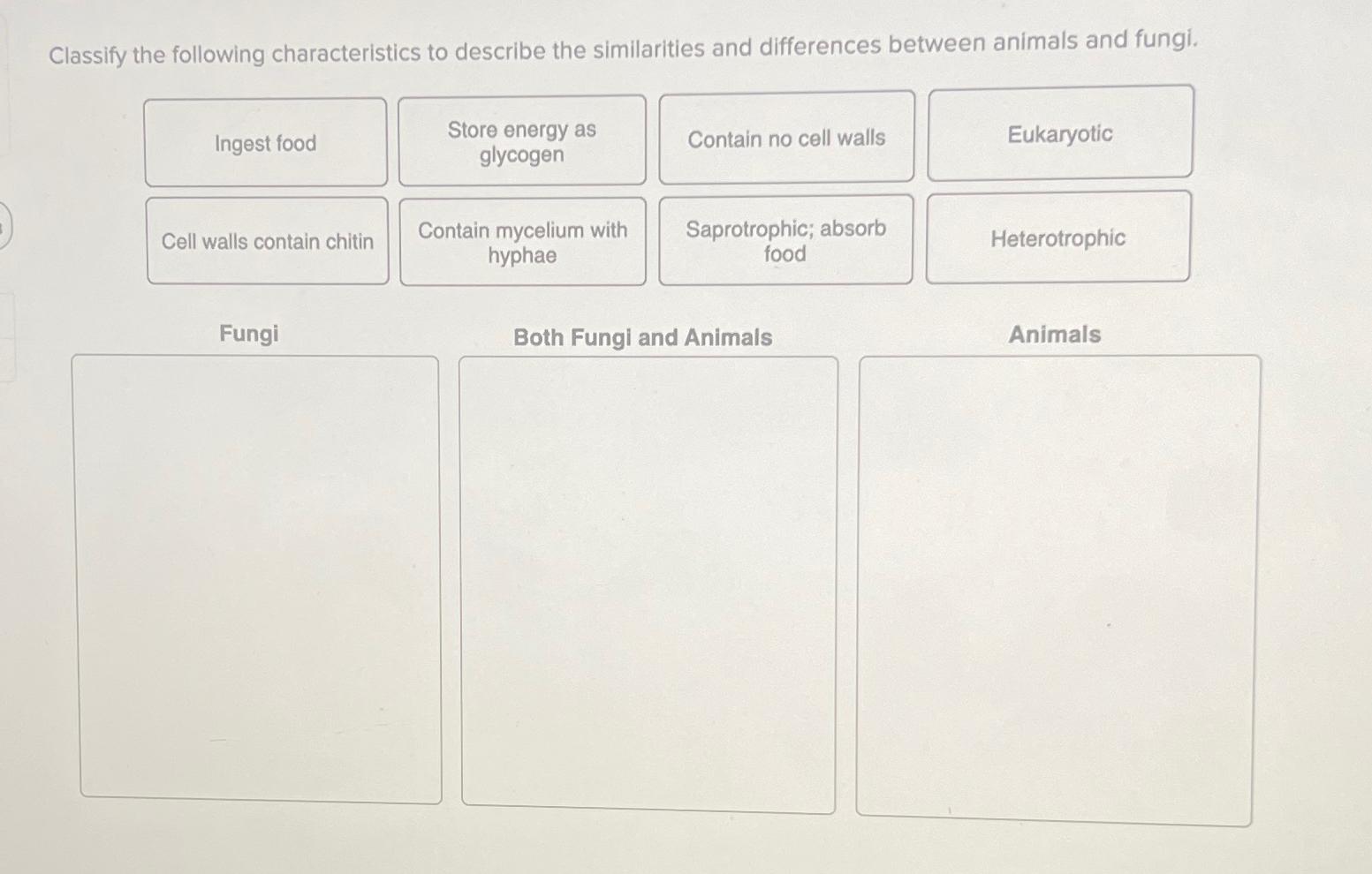 Solved Classify The Following Characteristics To Describe Chegg