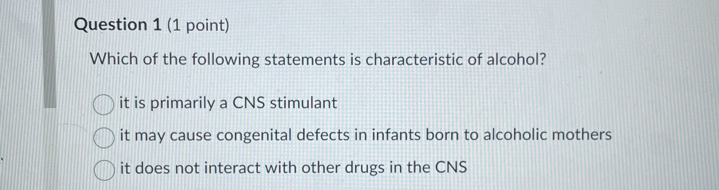 Solved Which Of The Following Statements Is Characteristic Chegg