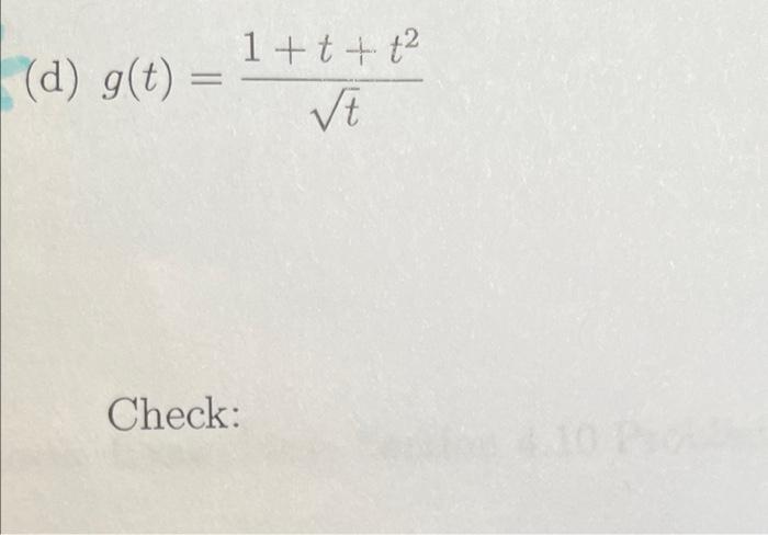 Solved Find All Antiderivatives Of The Following Functions Chegg