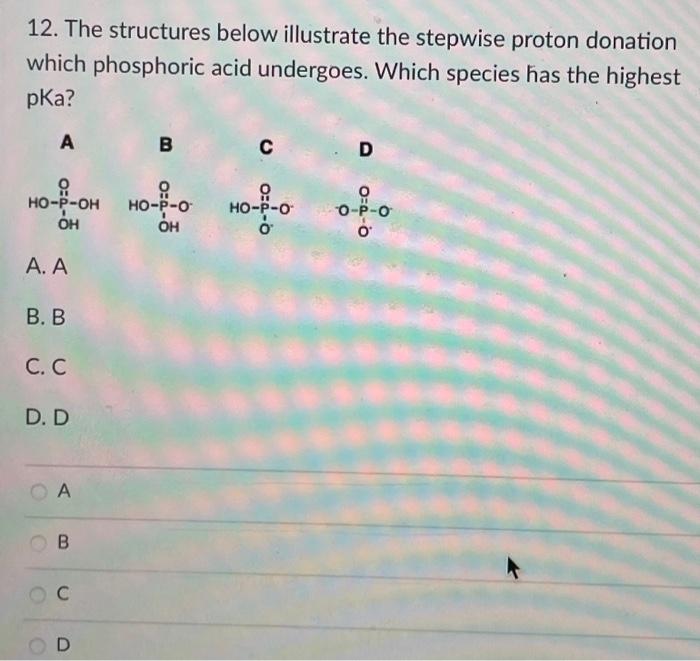 Solved 12 The Structures Below Illustrate The Stepwise Chegg